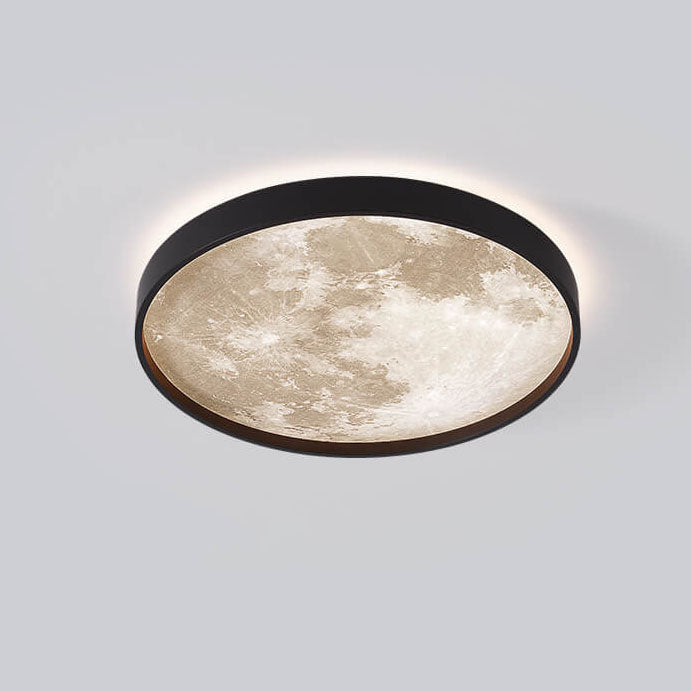 Nordic Creative Moon Round LED Flush Mount Ceiling Light BulbSquare