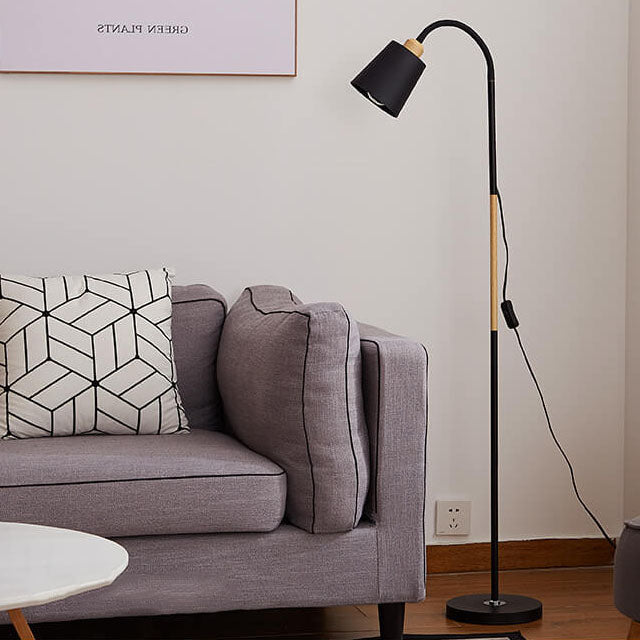 Modern Minimalist Iron 1-Light Standing Floor Lamp Lumendat