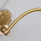 European Vintage Floral Copper Glass 1-Light Wall Sconce Lamp Lumendat