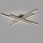 Industrial Aluminum Creative Geometric Line LED Flush Mount Light BulbSquare