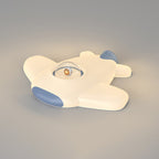 Lumendat Contemporary Creative Iron PE Cartoon Airplane Design LED Kids Flush Mount Ceiling Light For Bedroom Lumendat