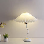 Modern Minimalist Pleated Umbrella Bending Base 1-Light Table Lamp Lumendat