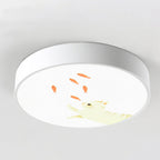 Lumendat Cartoon Creative Colorful Round Children LED Flush Mount Ceiling Light Lumendat
