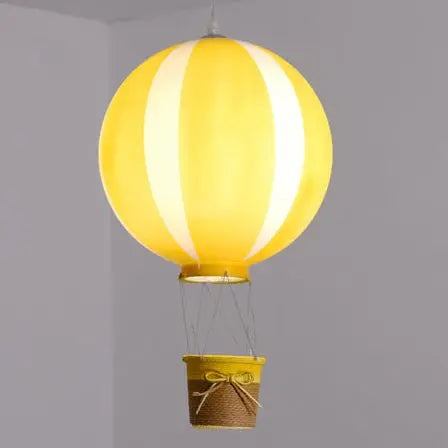 Scandinavian Modern Creative Hot Air Balloon Iron Acrylic 1-light Pendant Light BulbSquare