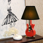 Lumendat Cartoon Creative Fabric Shade Guitar 1-Light Table Lamp Lumendat