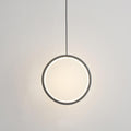 Minimalist Circle 1-light LED Metal Shade Pendant Light BulbSquare