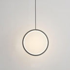 Minimalist Circle 1-light LED Metal Shade Pendant Light BulbSquare