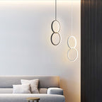 Minimalist Circle 1-light LED Metal Shade Pendant Light BulbSquare