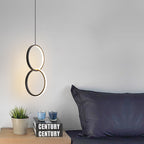 Minimalist Circle 1-light LED Metal Shade Pendant Light BulbSquare
