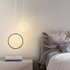 Minimalist Circle 1-light LED Metal Shade Pendant Light BulbSquare