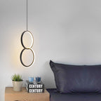 Minimalist Circle 1-light LED Metal Shade Pendant Light BulbSquare