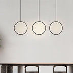 Minimalist Circle 1-light LED Metal Shade Pendant Light BulbSquare
