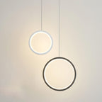Minimalist Circle 1-light LED Metal Shade Pendant Light BulbSquare