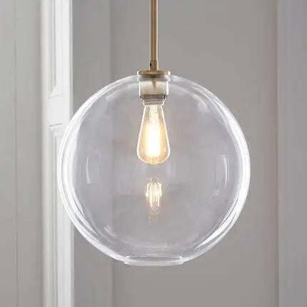 Nordic Gradient Glass 1-light Globe Pendant Light Lumendat