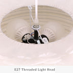 Modern Minimalist Feather Iron 1-Light Heart Shade Pendant Light for Living Room