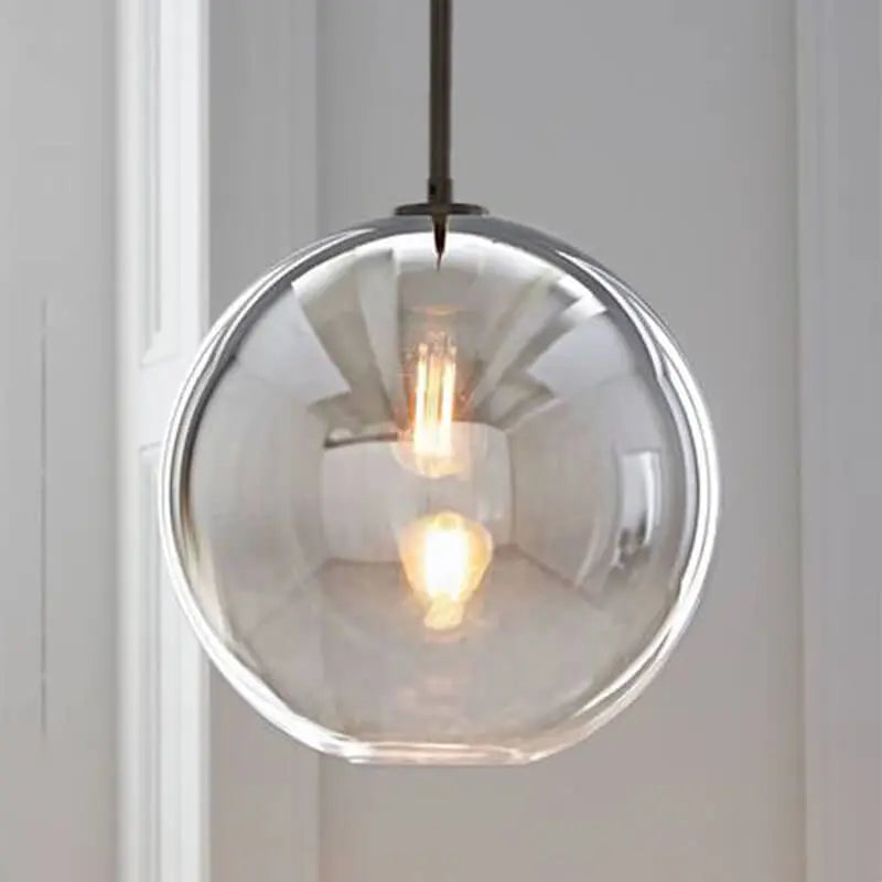 Nordic Gradient Glass 1-light Globe Pendant Light Lumendat
