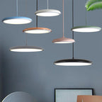 Nordic Macaron Flying Saucer Metal LED Pendant Light modern luxury lighting fixture