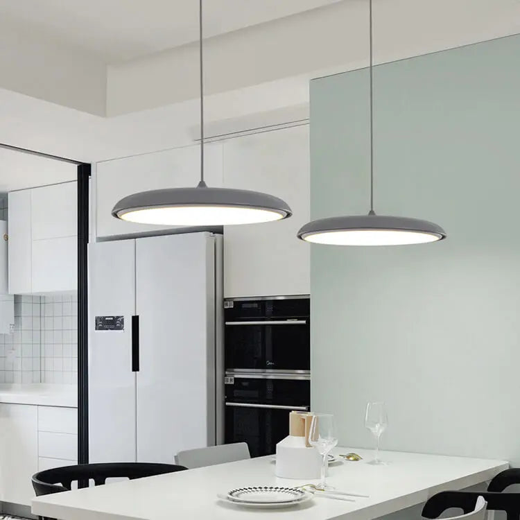 Nordic Macaron Flying Saucer Metal LED Pendant Light Lumendat