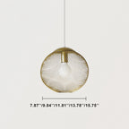 Industrial Golden Iron Mesh 1-light Globe Pendant Light BulbSquare