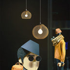 Industrial Golden Iron Mesh 1-light Globe Pendant Light BulbSquare