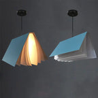 Flying Book 1-light Metal Pvc Book Shade Pendant Light Lumendat