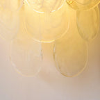 French Light Luxury Glass Shell Pearl 2-Light Wall Sconce Lamp