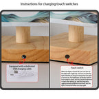 Contemporary Creative Fabric Square USB LED Table Lamp For Bedroom Lumendat
