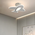 Lumendat Modern Minimalist Cartoon Airplane LED Semi-Flush Mount Light Lumendat