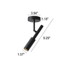 Minimalist Spotlight Rotatable LED Semi-Flush Mount Ceiling Light Lumendat