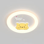 Lumendat Contemporary Creative Cartoon Animal Duck Acrylic LED Flush Mount Ceiling Light For Bedroom Lumendat