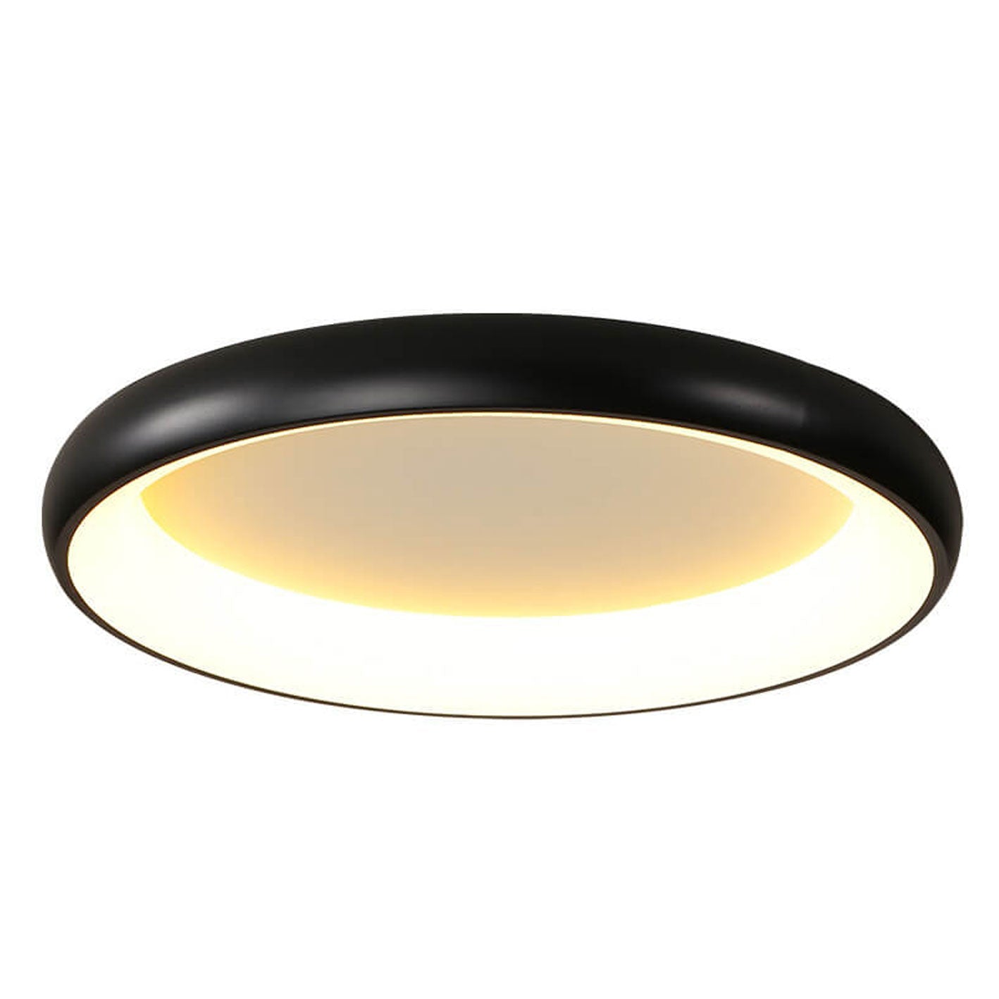 Modern Minimalist Round Aluminum Acrylic LED Flush Mount Ceiling Light Lumendat