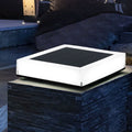 Modern Solar RGB Square Post Head Light Outdoor Garden Landscape Light Lumendat