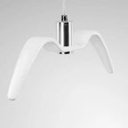 Contemporary Nordic Personality Wrought Iron Seagull LED Pendant Light for Living Room BulbSquare