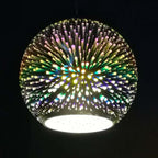Modern Creative 3d Colorful Fireworks Glass Dome 2/3 Light Island Light Chandelier Lumendat