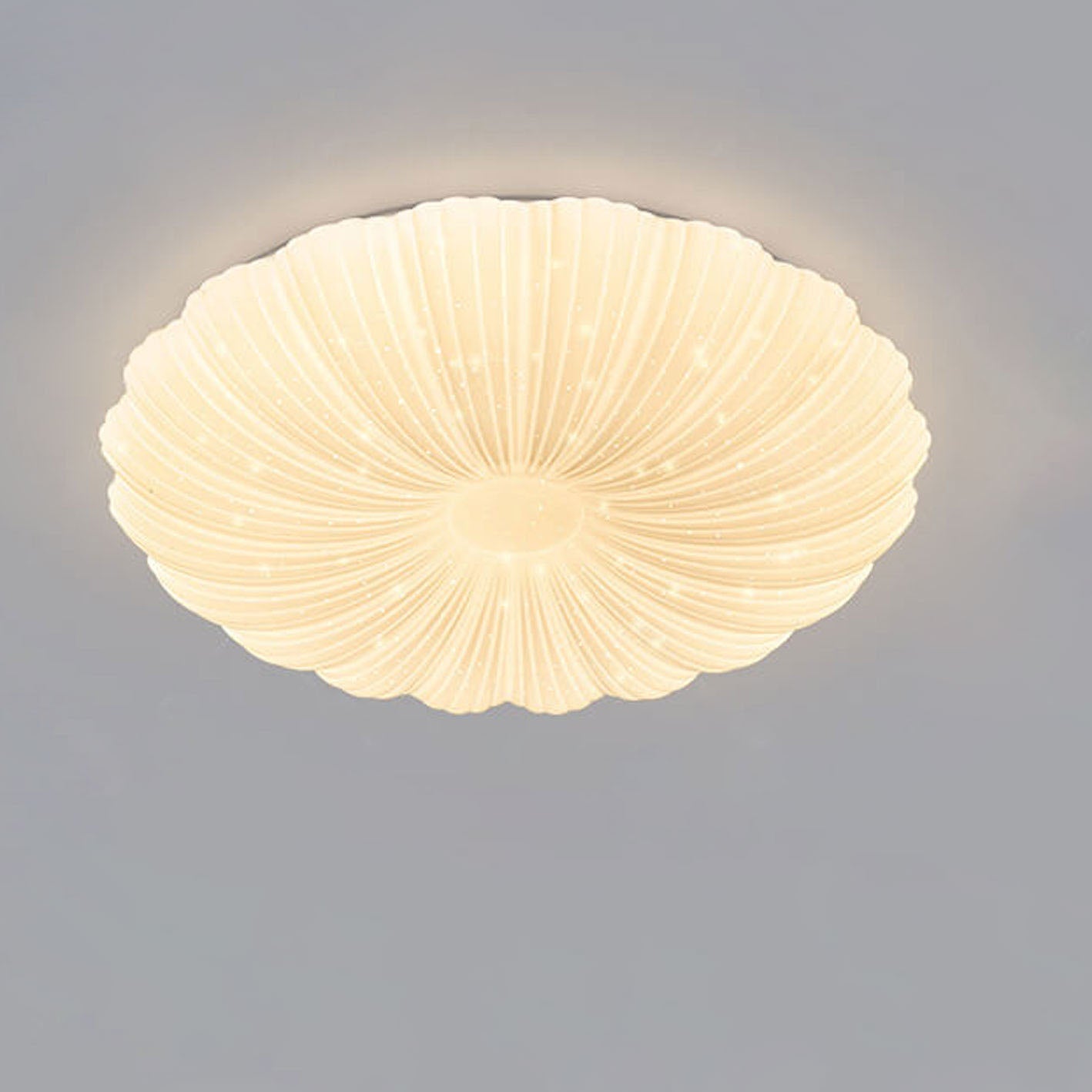 Modern Minimalist Shell Acrylic Round LED Flush Mount Ceiling Light Lumendat