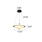 Lumendat Modern Creative Space Planet Circle Kids LED Chandelier Lumendat