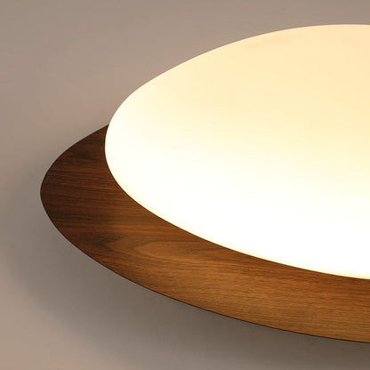 Contemporary Scandinavian Pebble Shape Iron Acrylic LED Flush Mount Ceiling Light for Bedroom