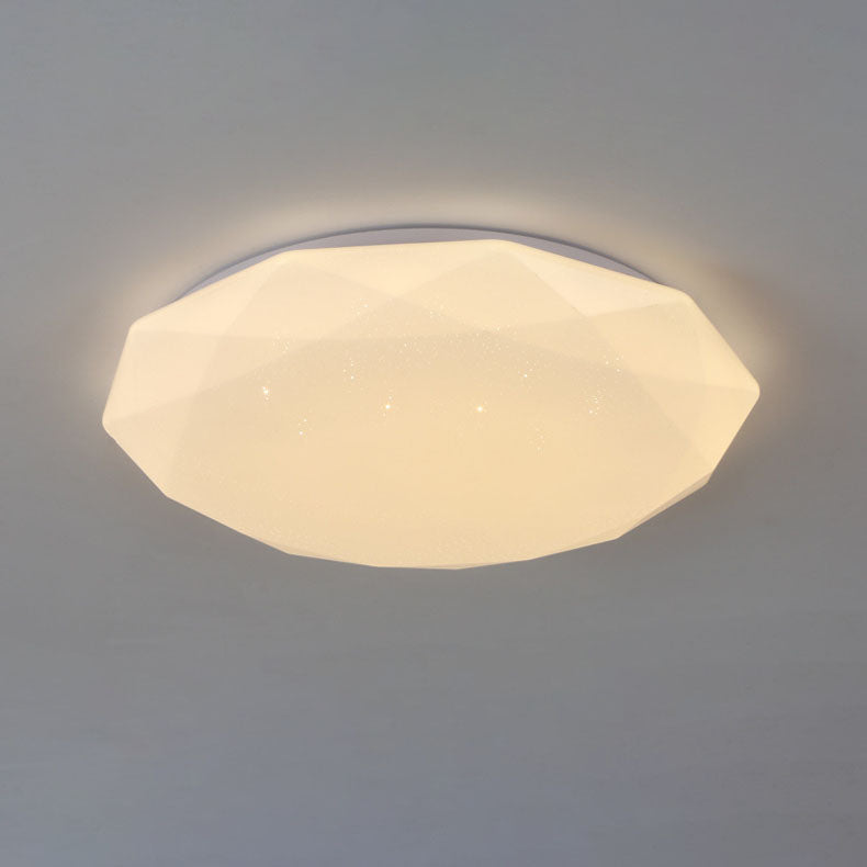 Modern Simplicity Full Sky Star Diamond Shape LED Flush Mount Ceiling Light for Living Room