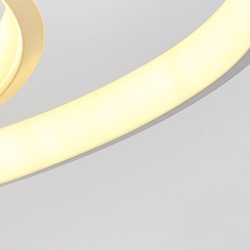 Contemporary Creative Bar Wave Aluminium Acrylic LED Wall Sconce Lamp For Living Room Lumendat