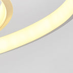 Contemporary Creative Bar Wave Aluminium Acrylic LED Wall Sconce Lamp For Living Room Lumendat