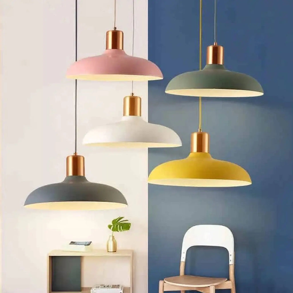Nordic Creative Macaron Color 1-light Pendant Light BulbSquare