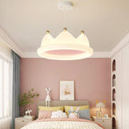 Lumendat Contemporary Creative Kids Crown Iron PE LED Pendant Light For Bedroom Lumendat