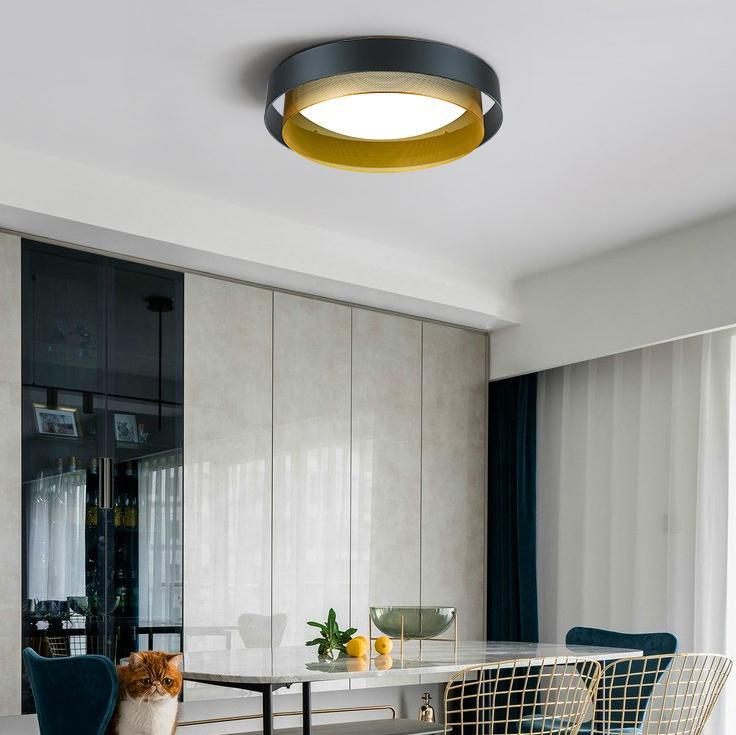 Nordic Minimalist Post-modern Creative Flush Mount Ceiling Lamp BulbSquare