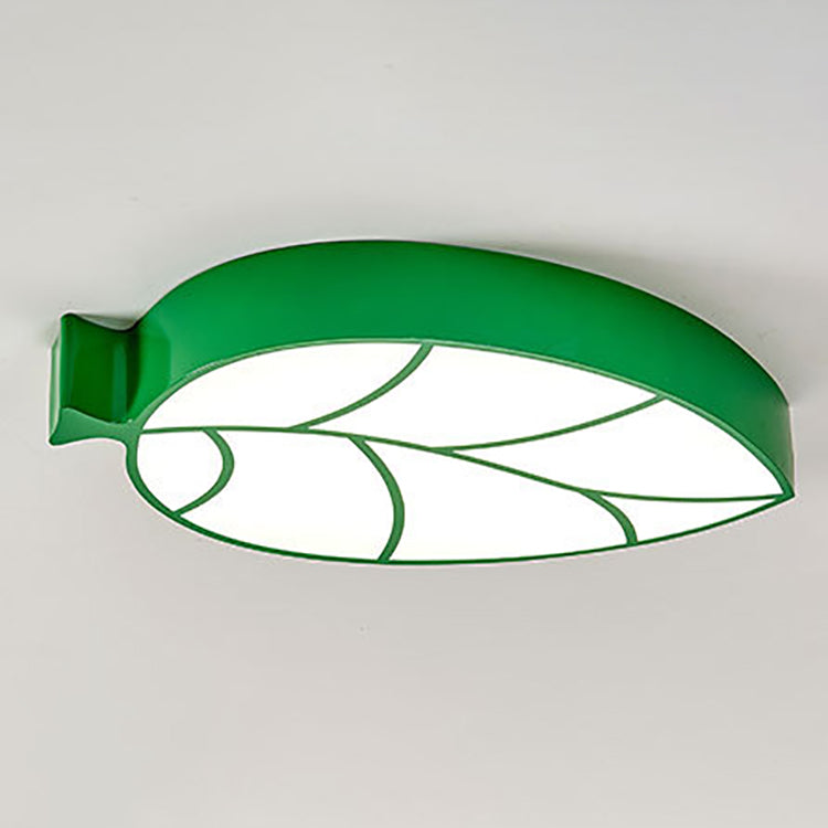 Lumendat Modern Simplicity Kids Metal Acrylic Foliage Elliptical LED Flush Mount Ceiling Light For Bedroom Lumendat