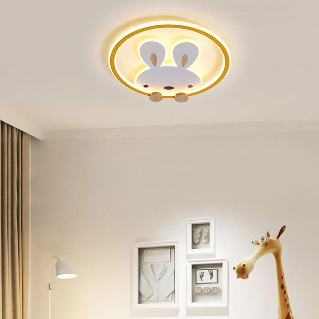 Lumendat Childlike Creative Cartoon Rabbit Design LED Flush Mount Light Lumendat