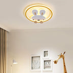 Lumendat Childlike Creative Cartoon Rabbit Design LED Flush Mount Light Lumendat