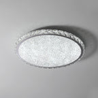 Modern Luxury Stainless Steel Crystal Round Square Rectangular LED Flush Mount Ceiling Light For Living Room Lumendat