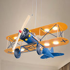 Lumendat Contemporary Creative Kids Aircraft Hardware Acrylic LED Chandelier For Bedroom Lumendat