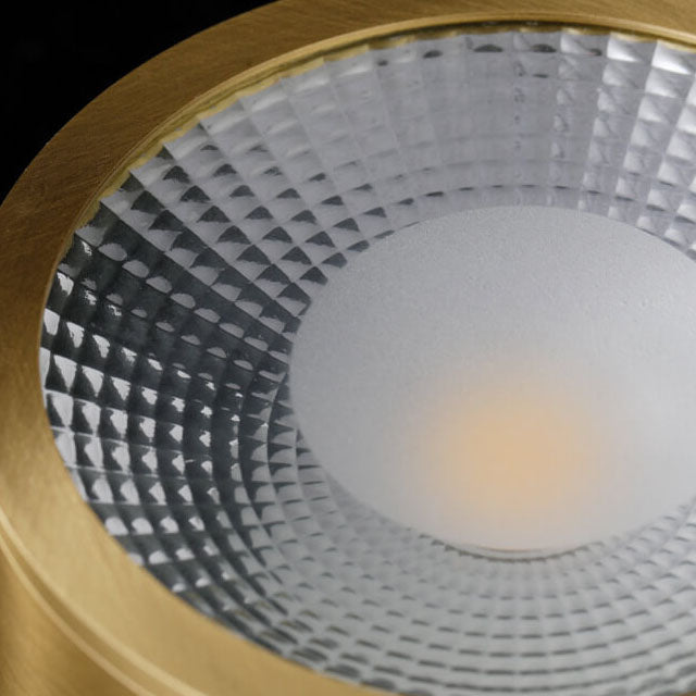 Nordic Light Luxury All Copper Ultra-thin LED Flush Mount Light BulbSquare