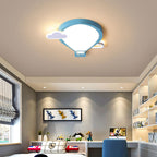 Lumendat Cartoon Hot Air Balloon Kid LED Flush Mount Ceiling Light Lumendat
